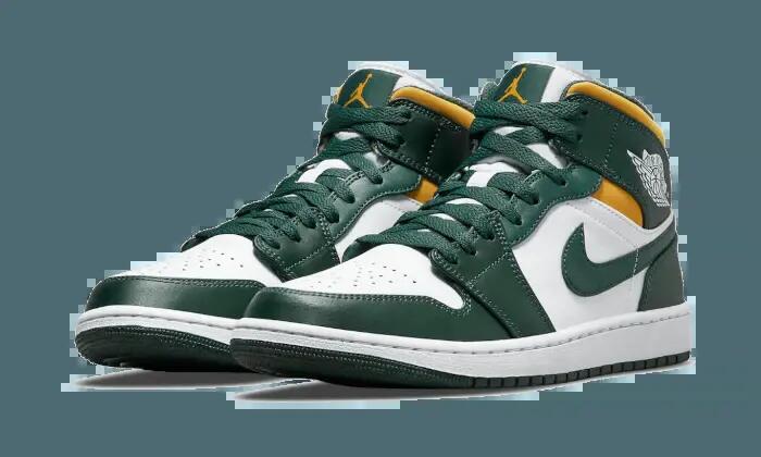 Scarpe - basket - aj1 mid sonics - verde/giallo 2/5