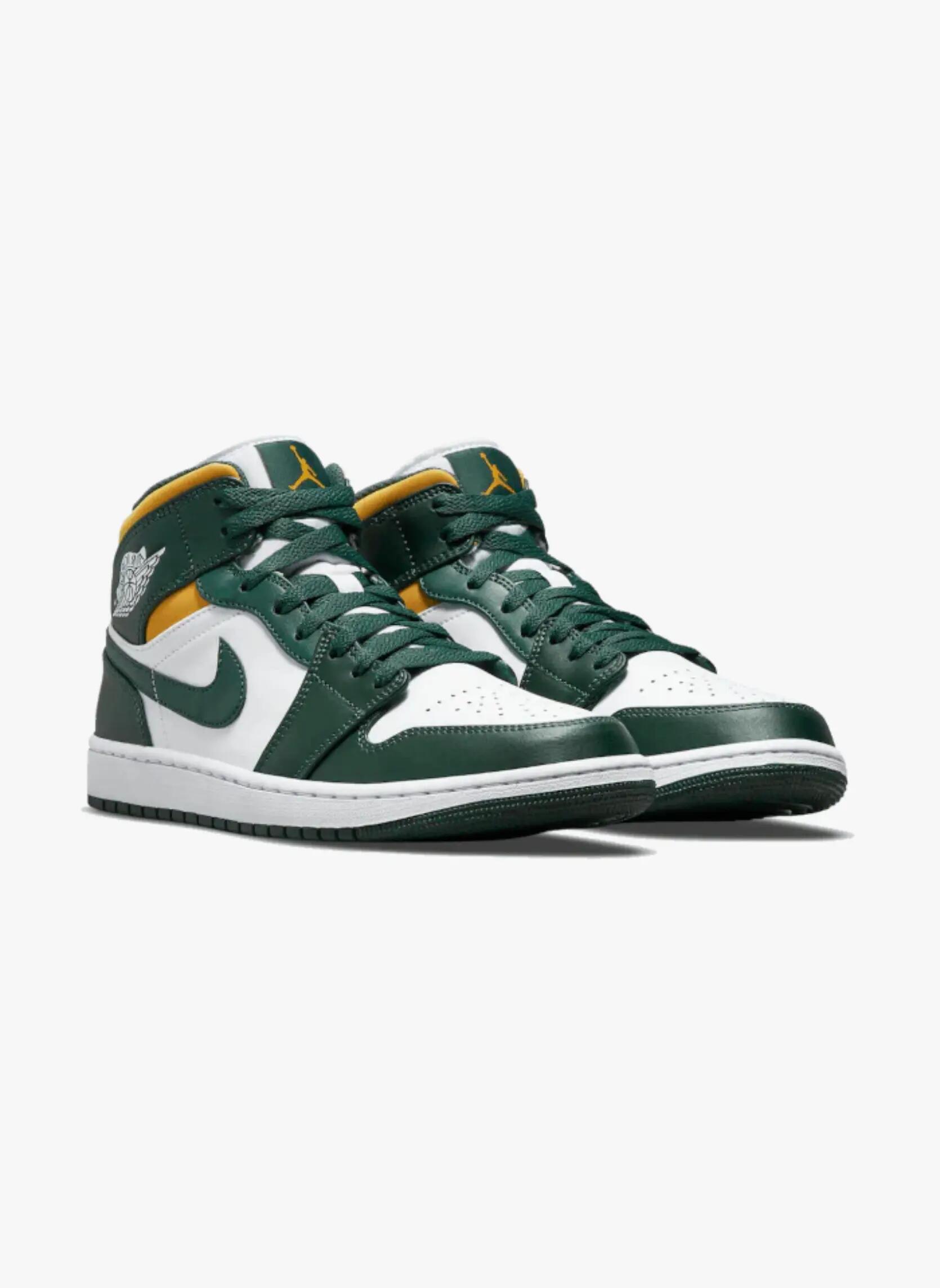 Scarpe - basket - aj1 mid sonics - verde/giallo 4/5