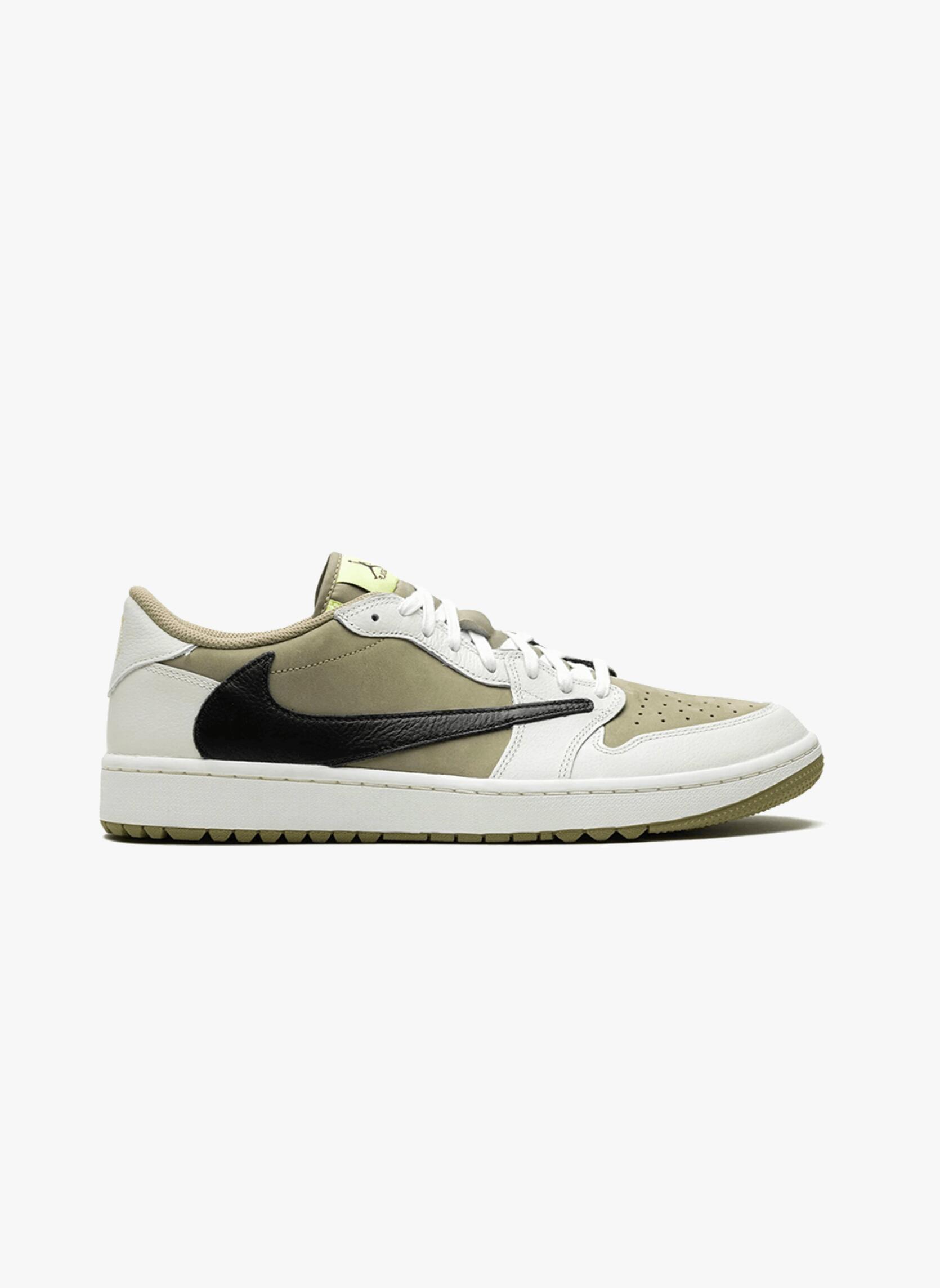 Air Jordan 1 Retro Low Golf Travis Scott Neutral Olive 3/5