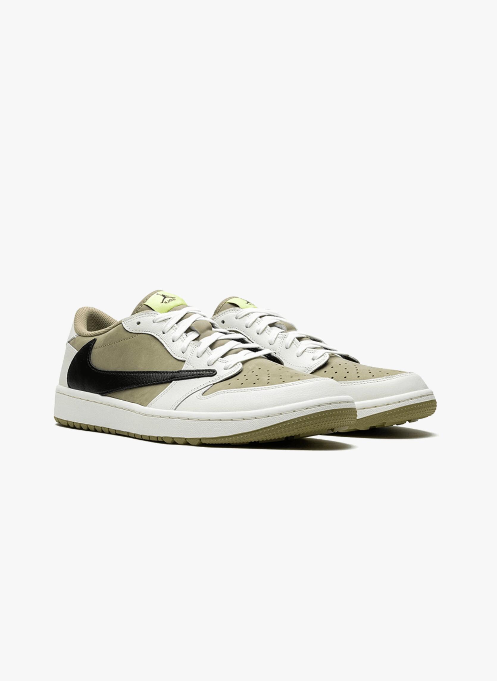 Air Jordan 1 Retro Low Golf Travis Scott Neutral Olive 4/5