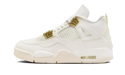 Air Jordan 4 Sail Metallic Gold