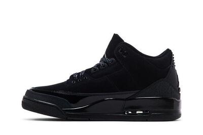 Air jordan 3 retro black cat (2025) - taille : 44 eu