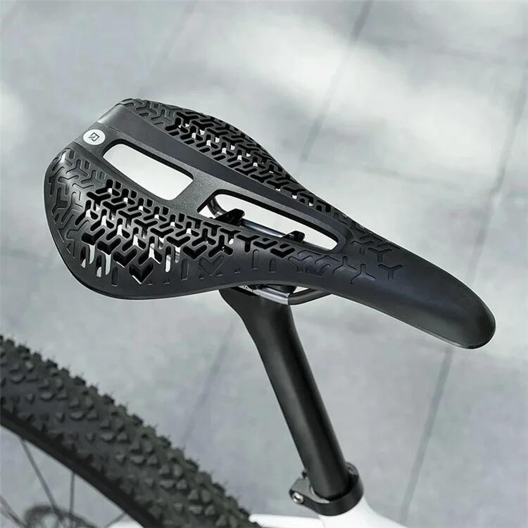Selle de vélo TPEE+PA66 respirante – Coussin de siège de vélo - Noir+Rouge 6/6