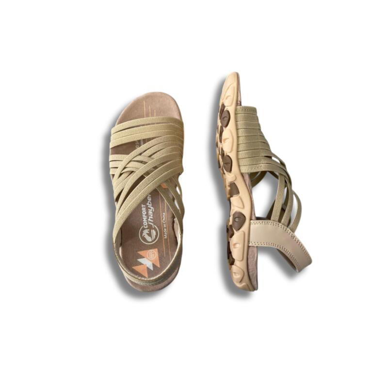 Sandalias Deportivas Mujer J'Hayber Belon Beige Comodas 4/5