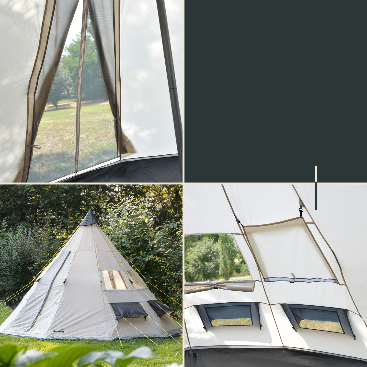 Second hand - Tenda da campeggio Indiana -Tipi Goathi 365 Protect 4/7