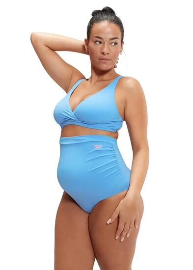 Bikini de maternité Speedo taille haute - Bleu - Taille S