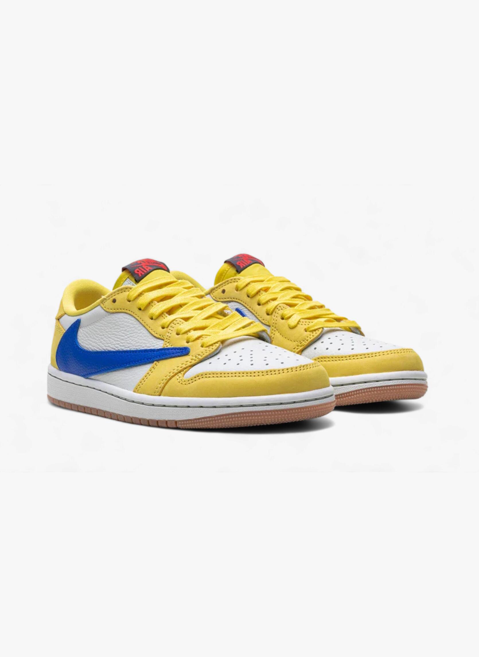 Damen - Lifestyle - Schuhe - flacher Schnitt, Retro Low OG - Travis Scott Canary 4/5