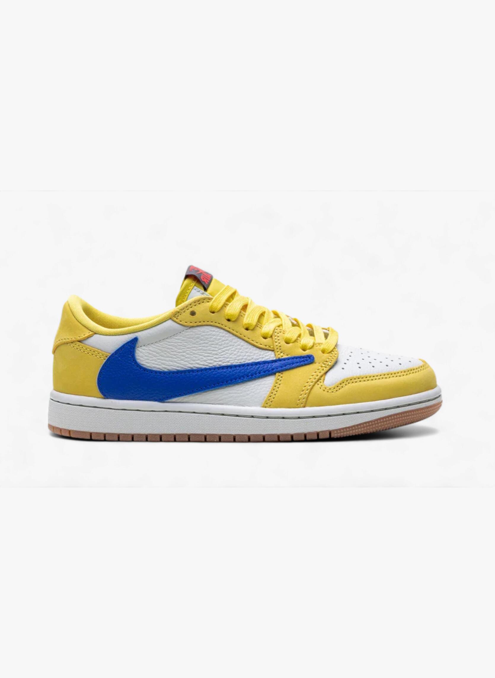 Damen - Lifestyle - Schuhe - flacher Schnitt, Retro Low OG - Travis Scott Canary 3/5