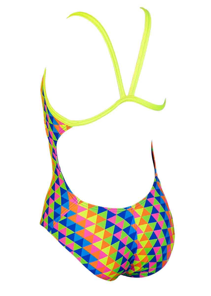 Maiô Turbo Girl's Tridimension Pro-Racer - Multicolorido - 30 2/5