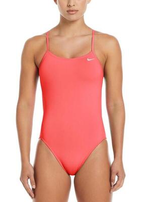 Nike Hydrastrong Solid Badeanzug – Hot Punch – Größe 36