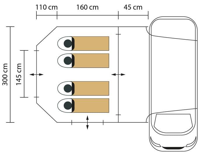 Recondicionado - Tenda de campismo - autocarro Aarhus Air Protect - Autónoma 15/15