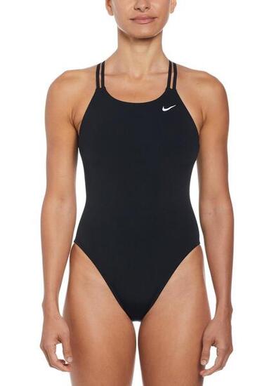 Maillot de bain une pièce Nike Hydrastrong Solid Spiderback - Noir - Taille 40