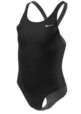 Traje de baño Nike Hydrastrong Solid para niña, color negro, talla S