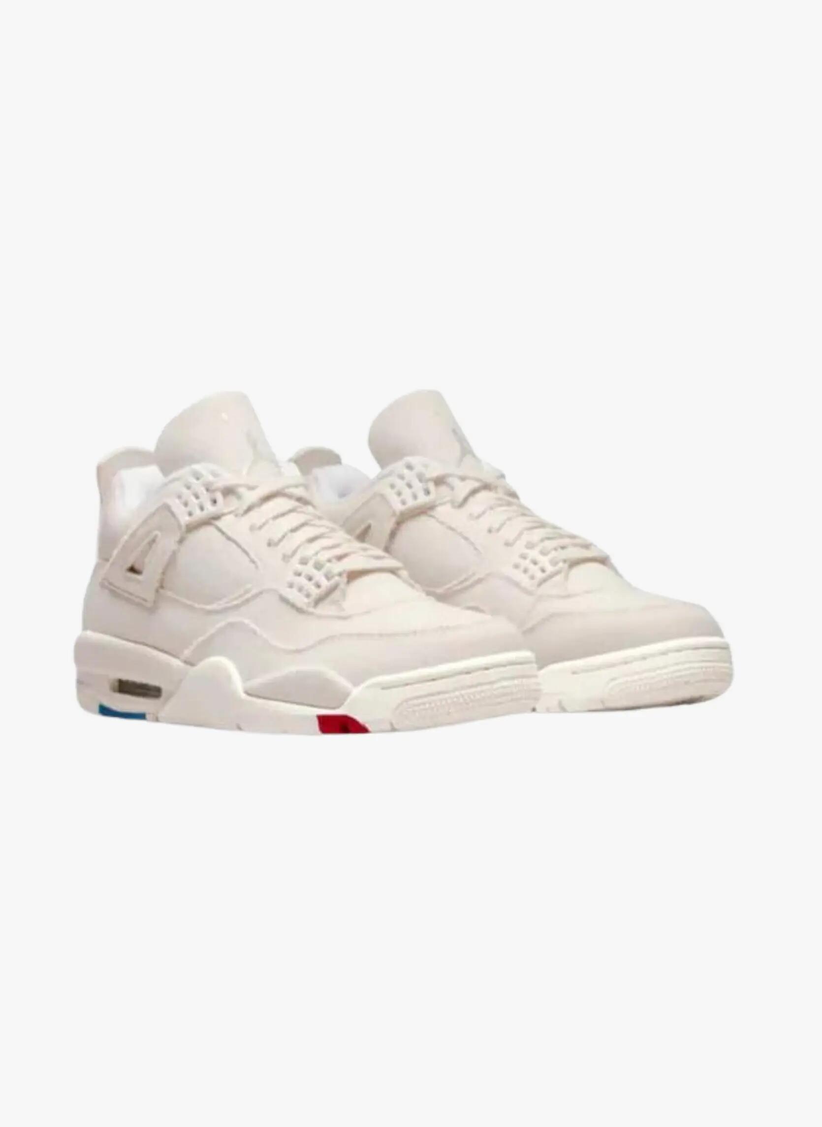 Unisex - basketball - schuhe - canvas - air jordan 4 - sail/university red/blue 4/5