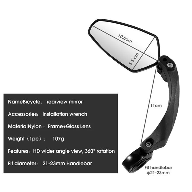 Lusterko do roweru elektrycznego HD, regulowane - Lewa strona 3/7