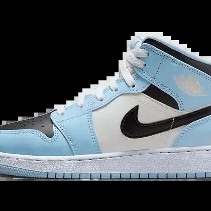 Shoes - streetwear - Air Jordan 1 Mid - Ice Blue/Black