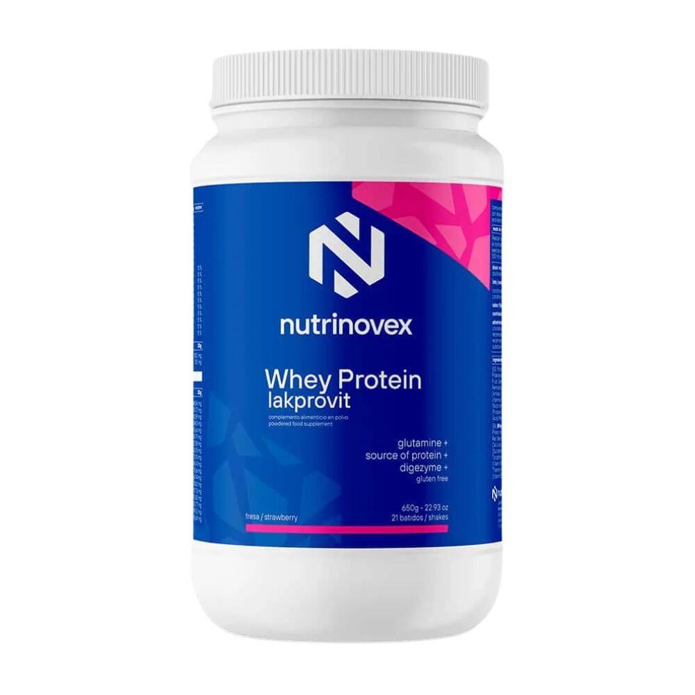 Proteína whey lakprovit 650g morango nutrinovex