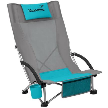 Seconde vie - Chaise de Plage Beach - Pliable - Max. 136 kg - Sac de Transport