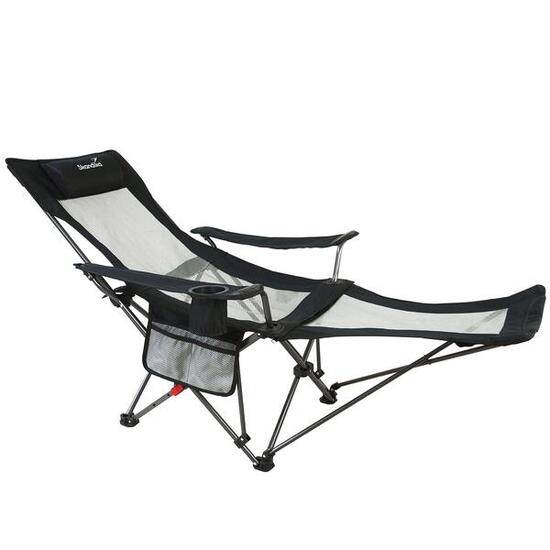 Chaise pliante relax Toras - avec repose-pieds - Camping