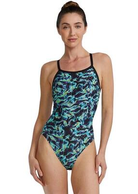Tyr durafast elite® energia diamondfit badpak - groen - maat 28