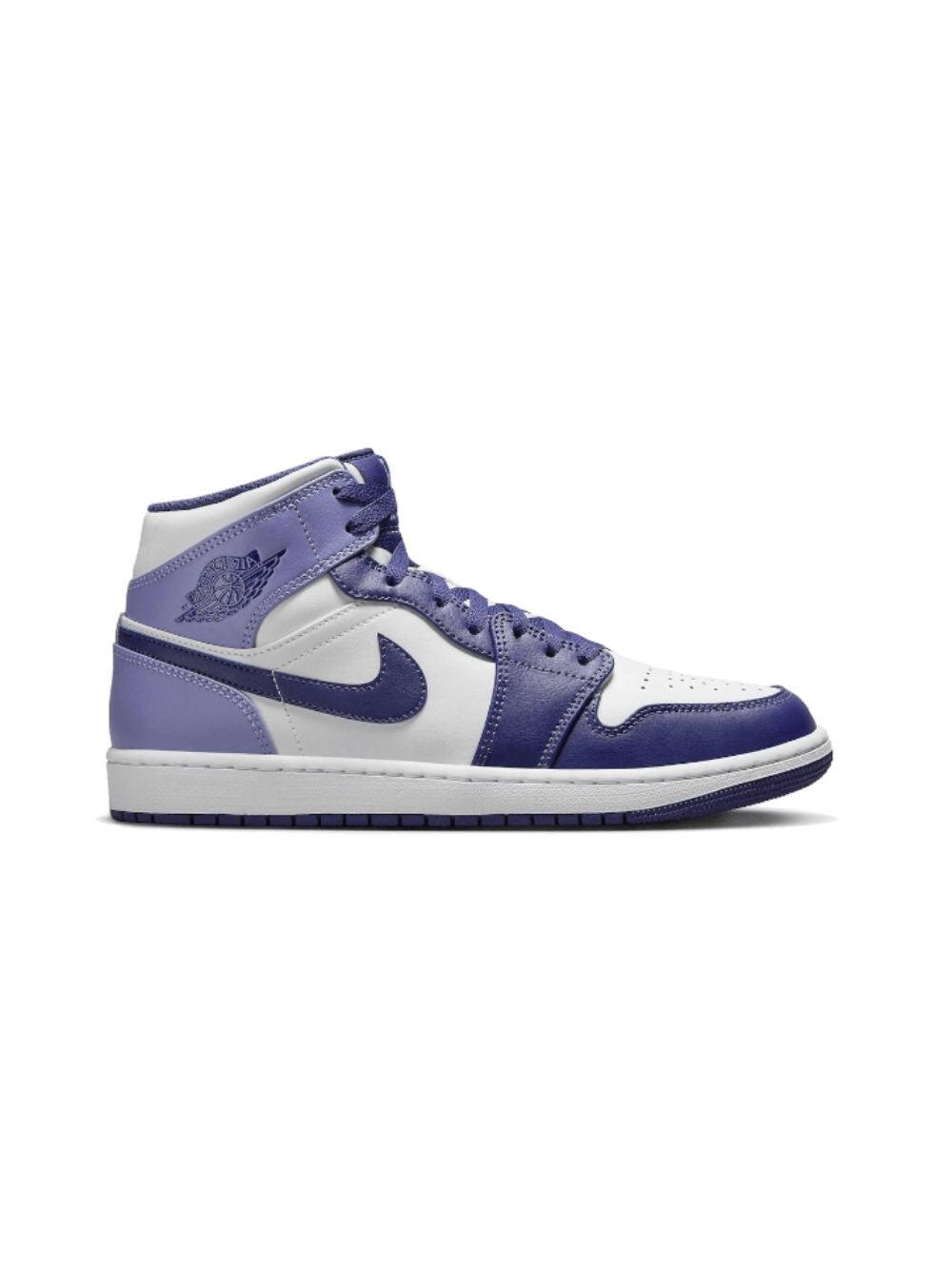 Scarpe - jordan 1 mid blueberry - bianco/viola chiaro 5/5