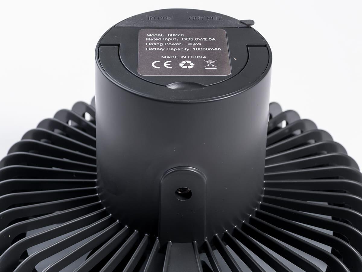 Kempingová lampa Solvind s ventilátorem bílé kruhové světlo 3stupňová 4/7
