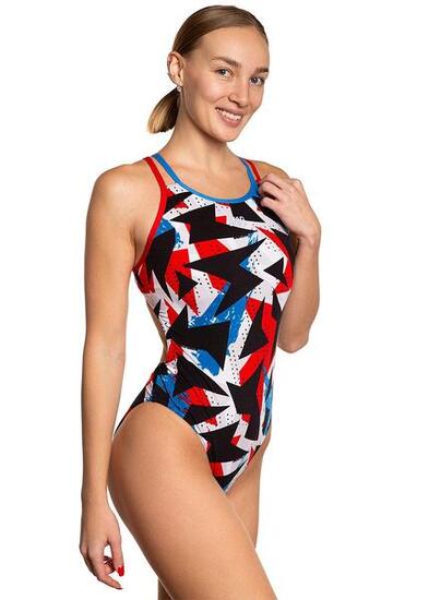 Maillot de bain dos croisé Mad Wave PBT H3 - Multicolore - Taille XS