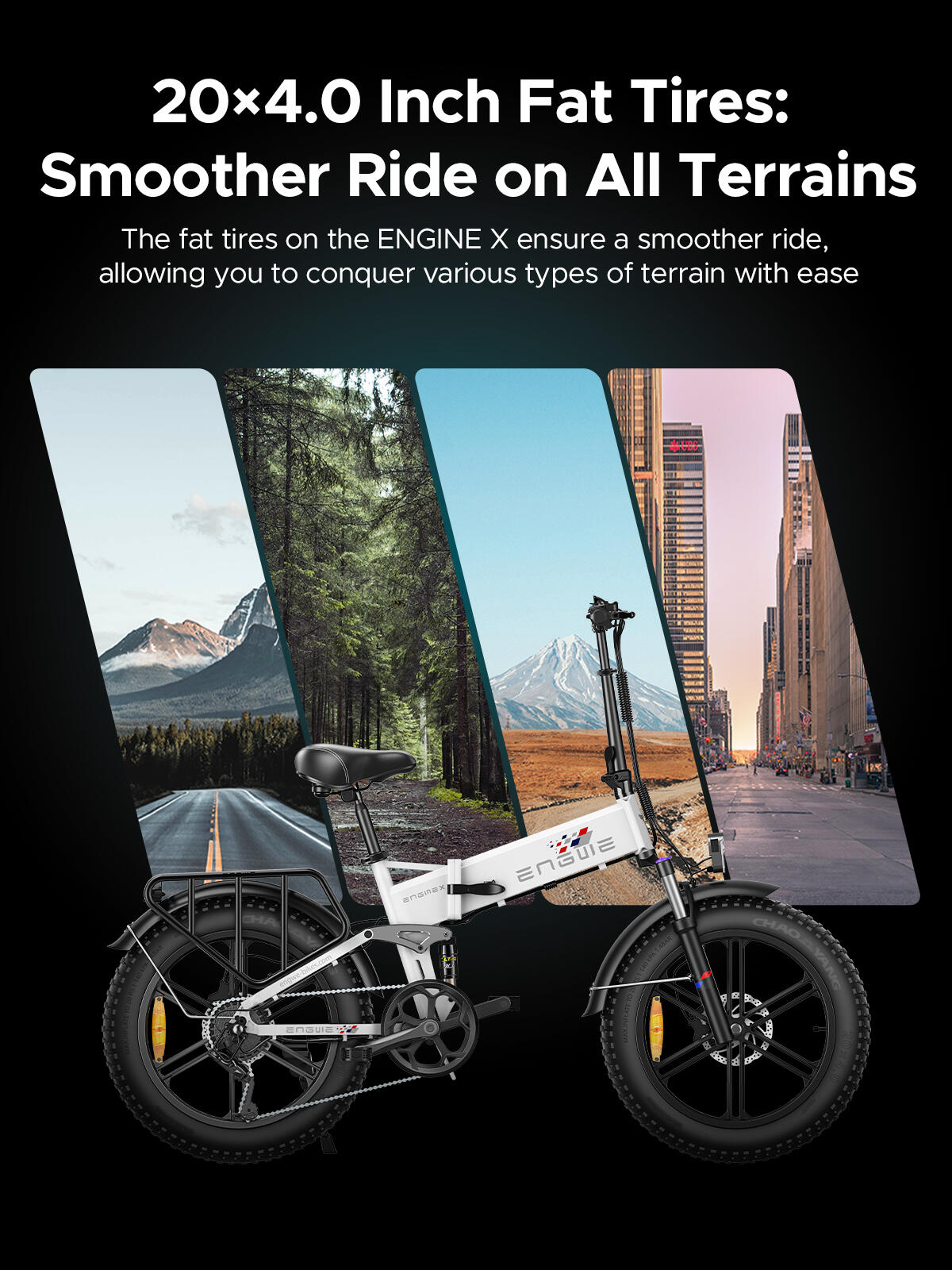 Bicicleta eléctrica plegable con batería SHIMANO 7 Gang, 48V 13Ah, 120 km 7/7