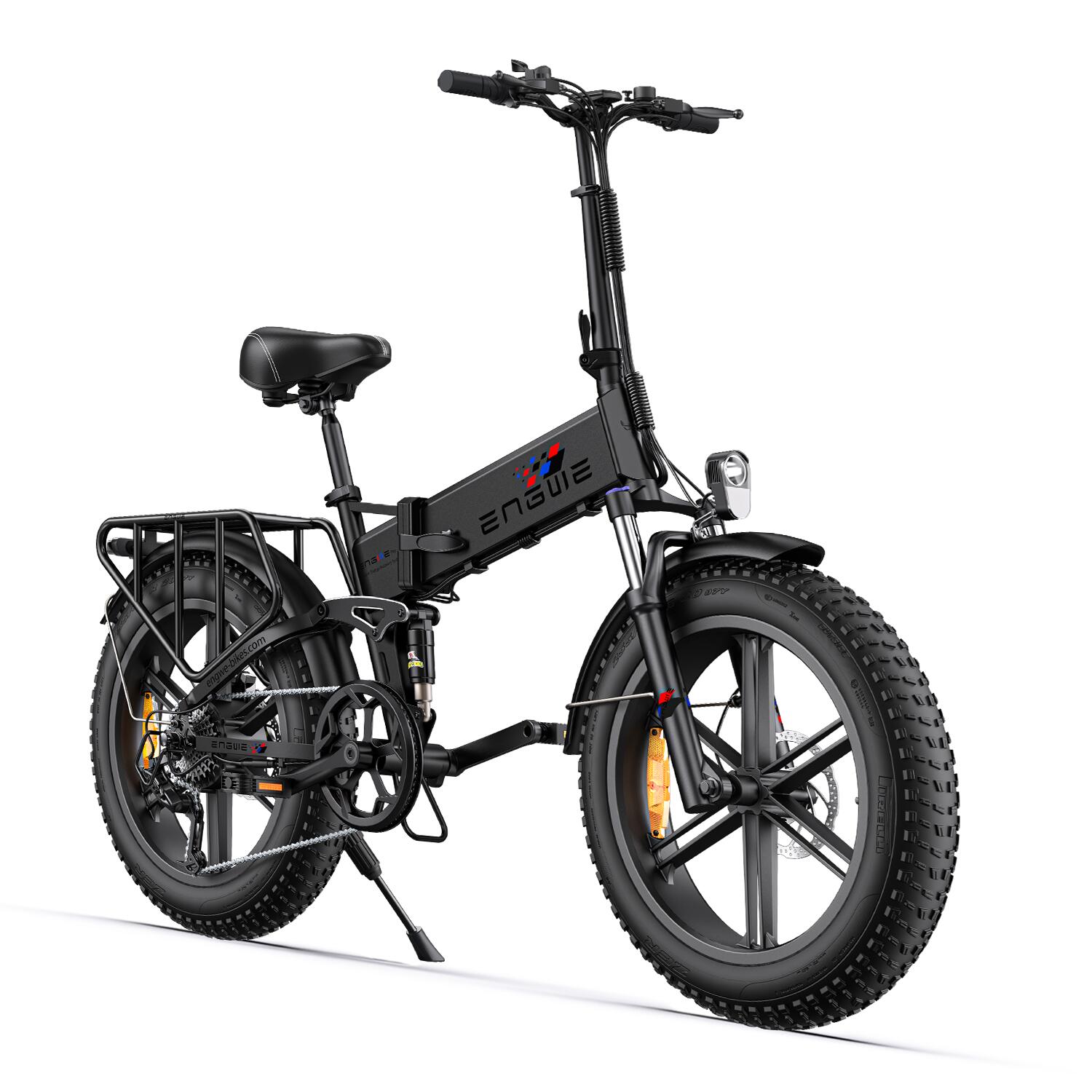 ENGWE Bicicleta eléctrica plegable con batería SHIMANO 7 Gang, 48V 13Ah, 120 km