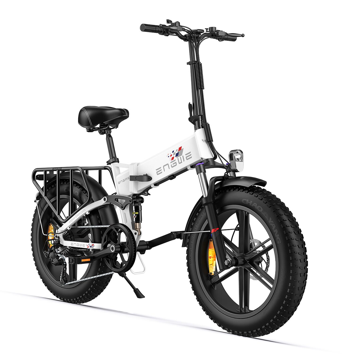 ENGWE Bicicleta Eléctrica Dobrável com Bateria SHIMANO 7 Gang, 48V 13Ah, 120 km
