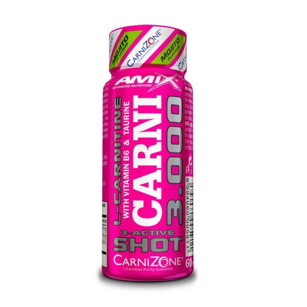 Carnishot 3000 - 60ml Mohito da Amix Nutrition Exclusivo Online                      3 cores disponíveis
 1,76€  Preço por quantidade 29,34€kg AMIX Carnishot 3000 - 60ml Mohito da Amix NutritionVendido e expedido por: Masmusculo    