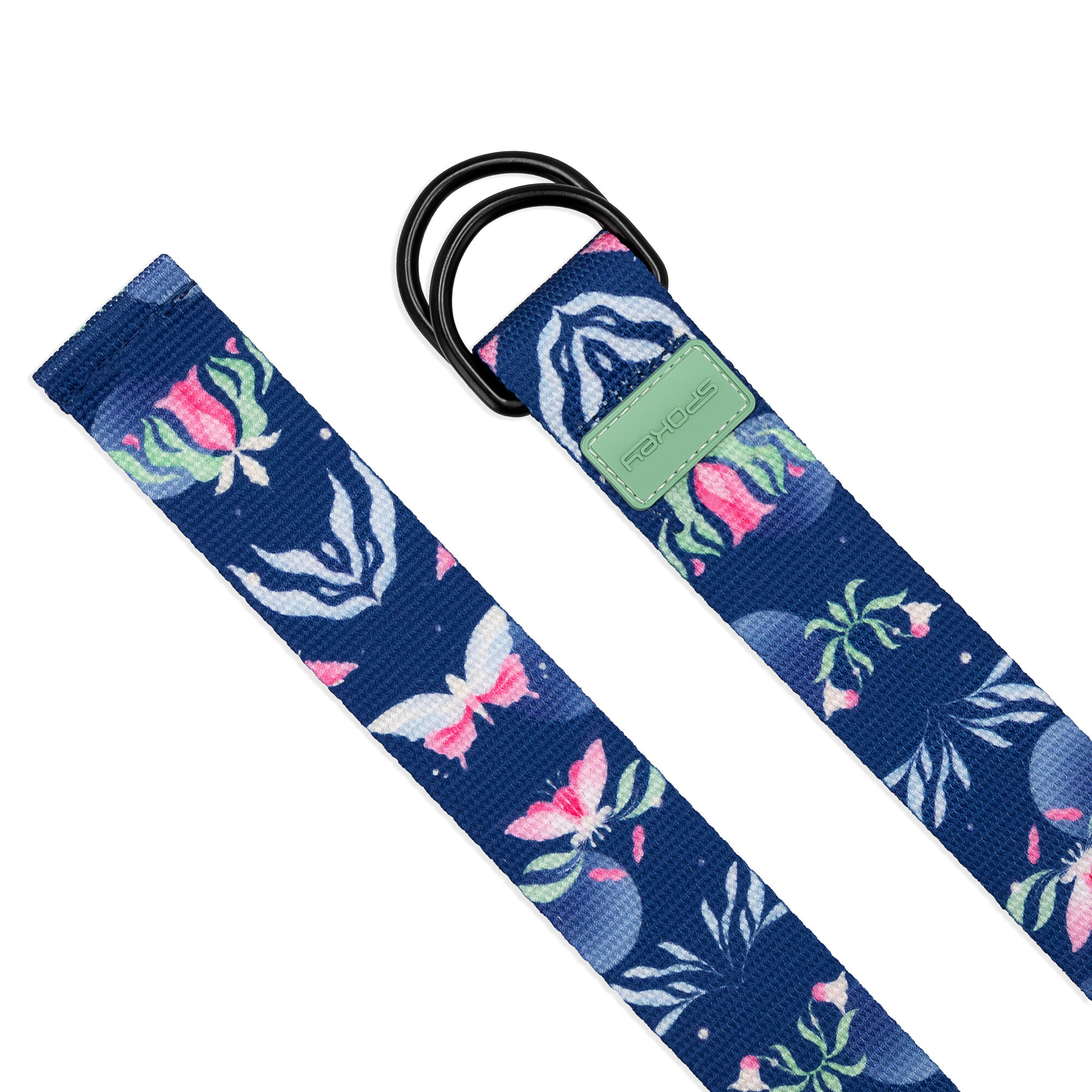 Cinturón de yoga Spokey THE BLOOM BELT: soporte y elegancia en la práctica 3/6