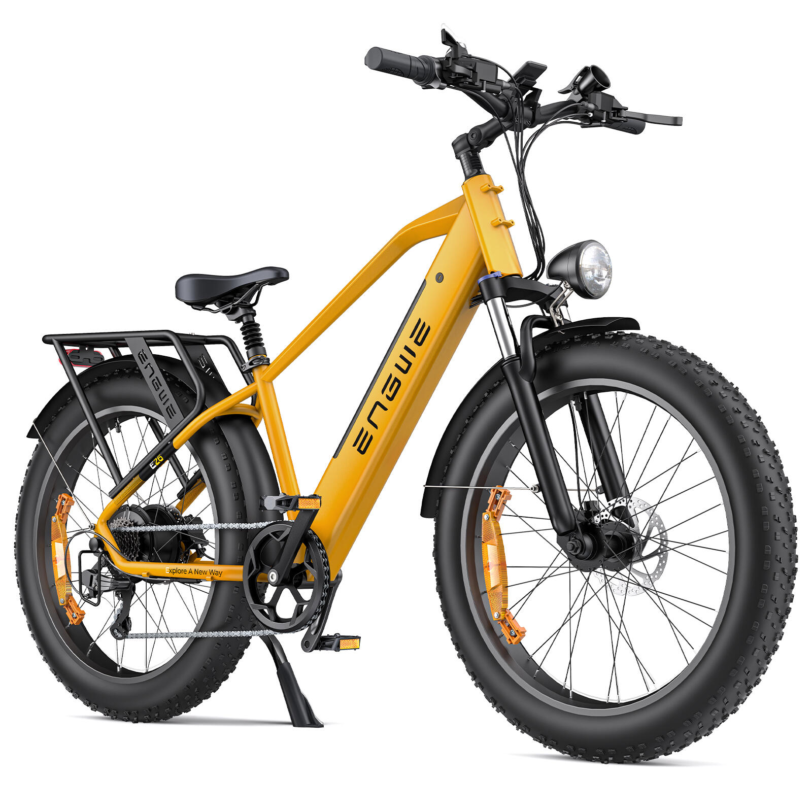 ENGWE Bicicleta eléctrica com bateria SHIMANO 7 Gang, 48V 16Ah, 150 km