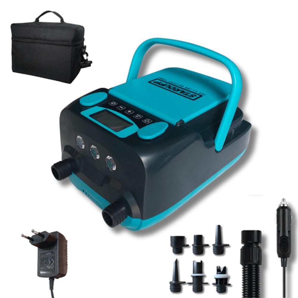Seamax SUP20S, intelligente digitale elektrische luchtpomp, 12 V DC. Ontworpen voor opblaasbare SUP & Paddle Boards, maximale ondersteuning 20 psi Seamax SUP20S, intelligente digitale elektrische luchtpomp, 12 V DC. Ontworpen voor opblaasbare SUP & Paddle Boards, maximale ondersteuning 20 psi