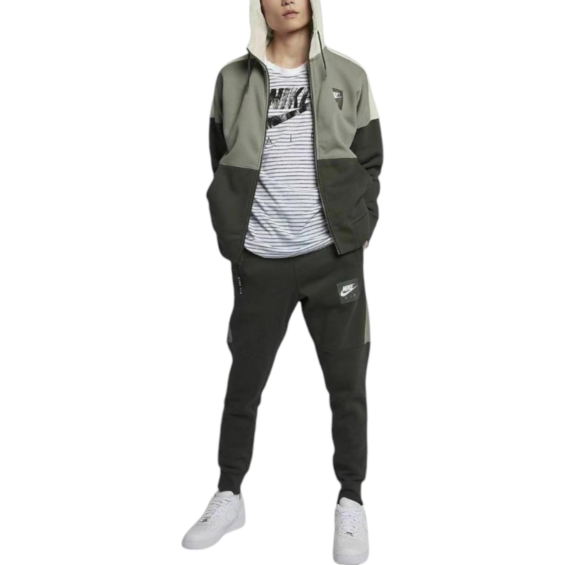 NIKE NIKE AIR Mens Full Tracksuits Full Zip Fleece Hoodie Jogger Gym Sportswear