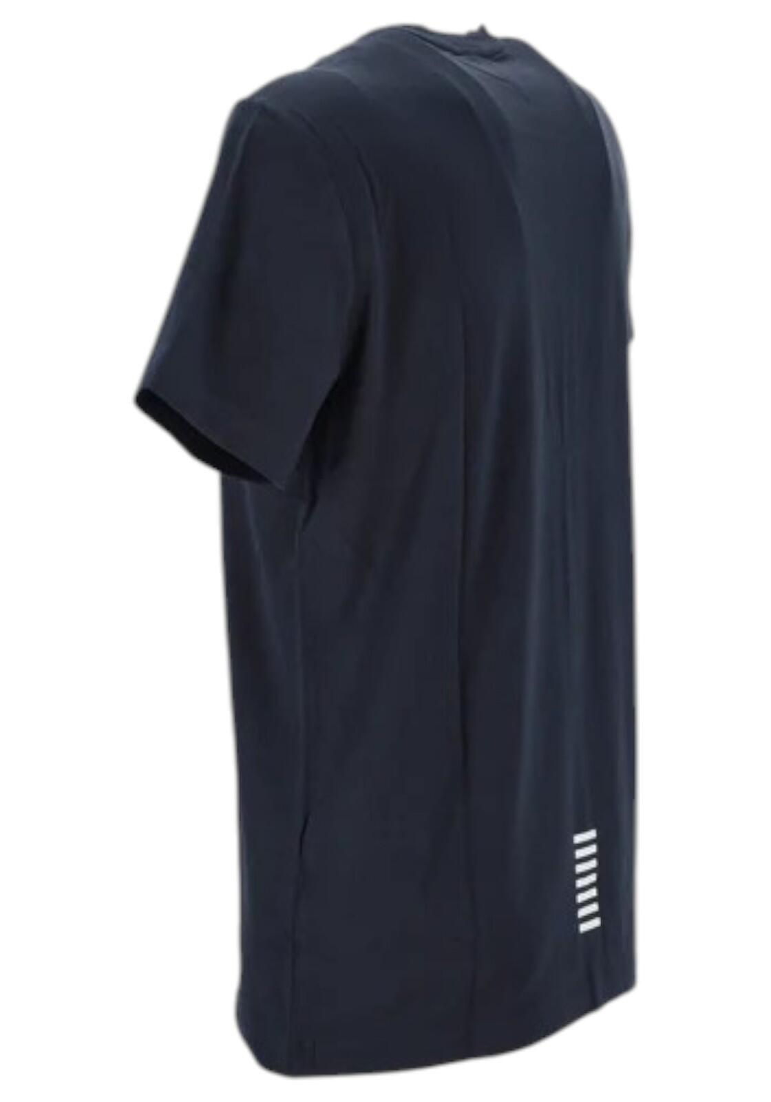 T-shirt Uomo   T-shirt blu 8NPT26-1562 3/4