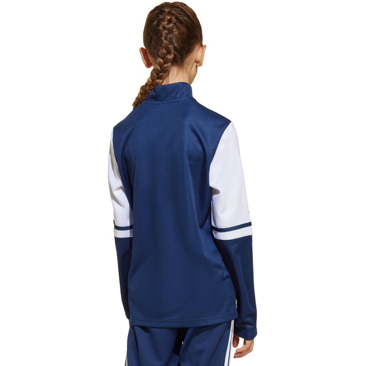 Sweatshirt adidas Squadra 25 col montant demi-zip bleu foncé 3/8