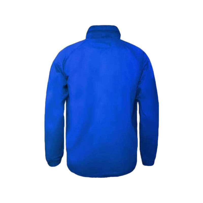 Bărbați Running Giacca antipioggia Italia traspirantă cu cappuccio azzurro