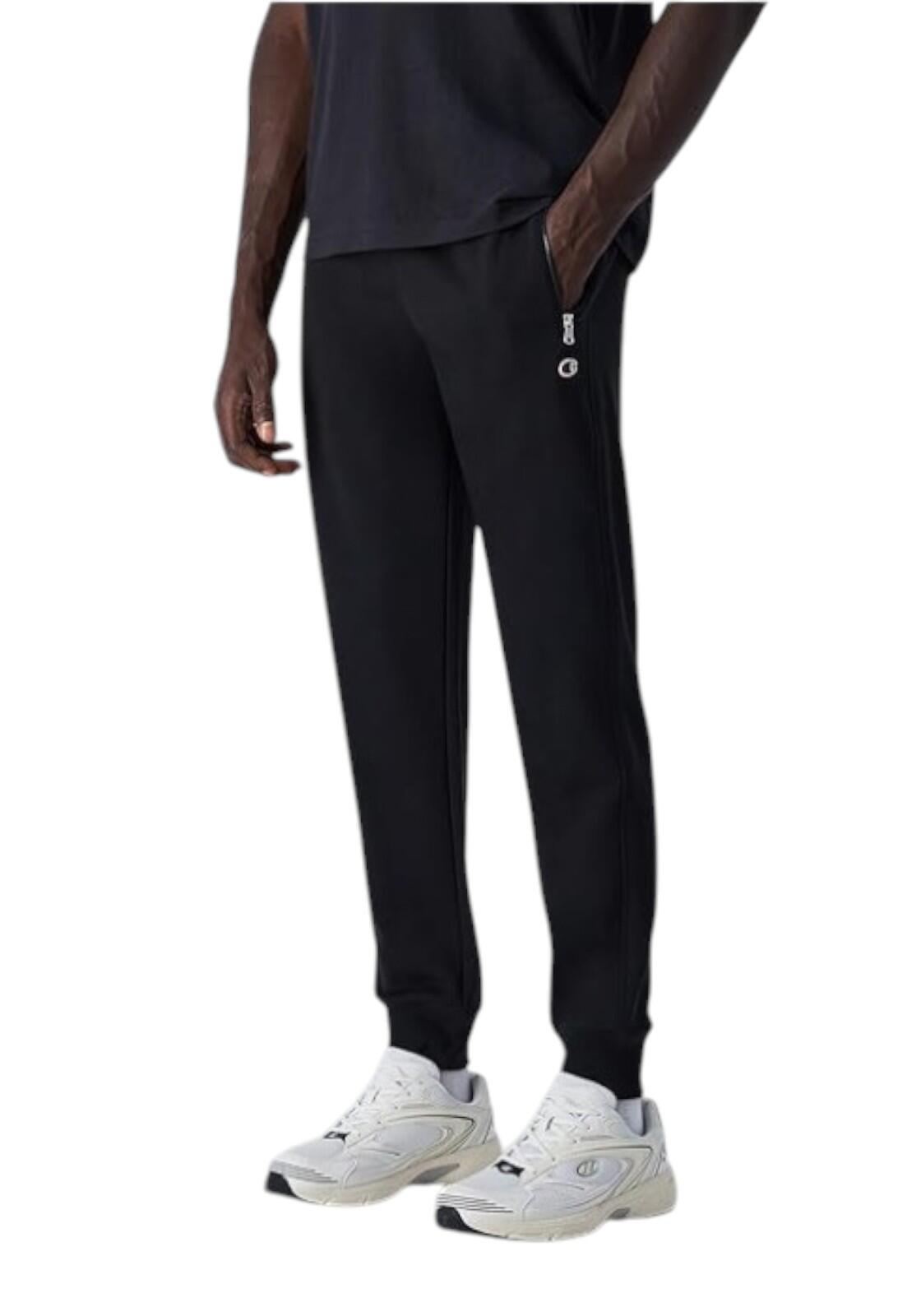 Calças e calças sobrepostas para Homem Champion Rib cuff pants Preto 3/3