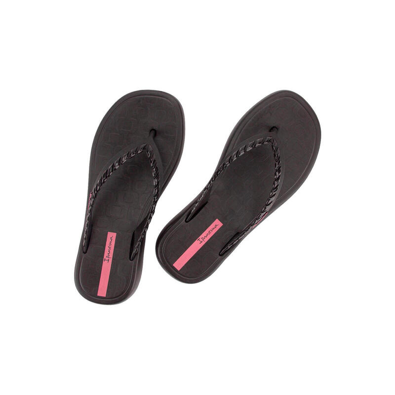 Șlapi de damă Ipanema Verano negri, flip-flops pe platformă
