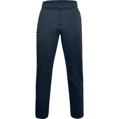 Een broek under armour rival fleece. blauw. mannen