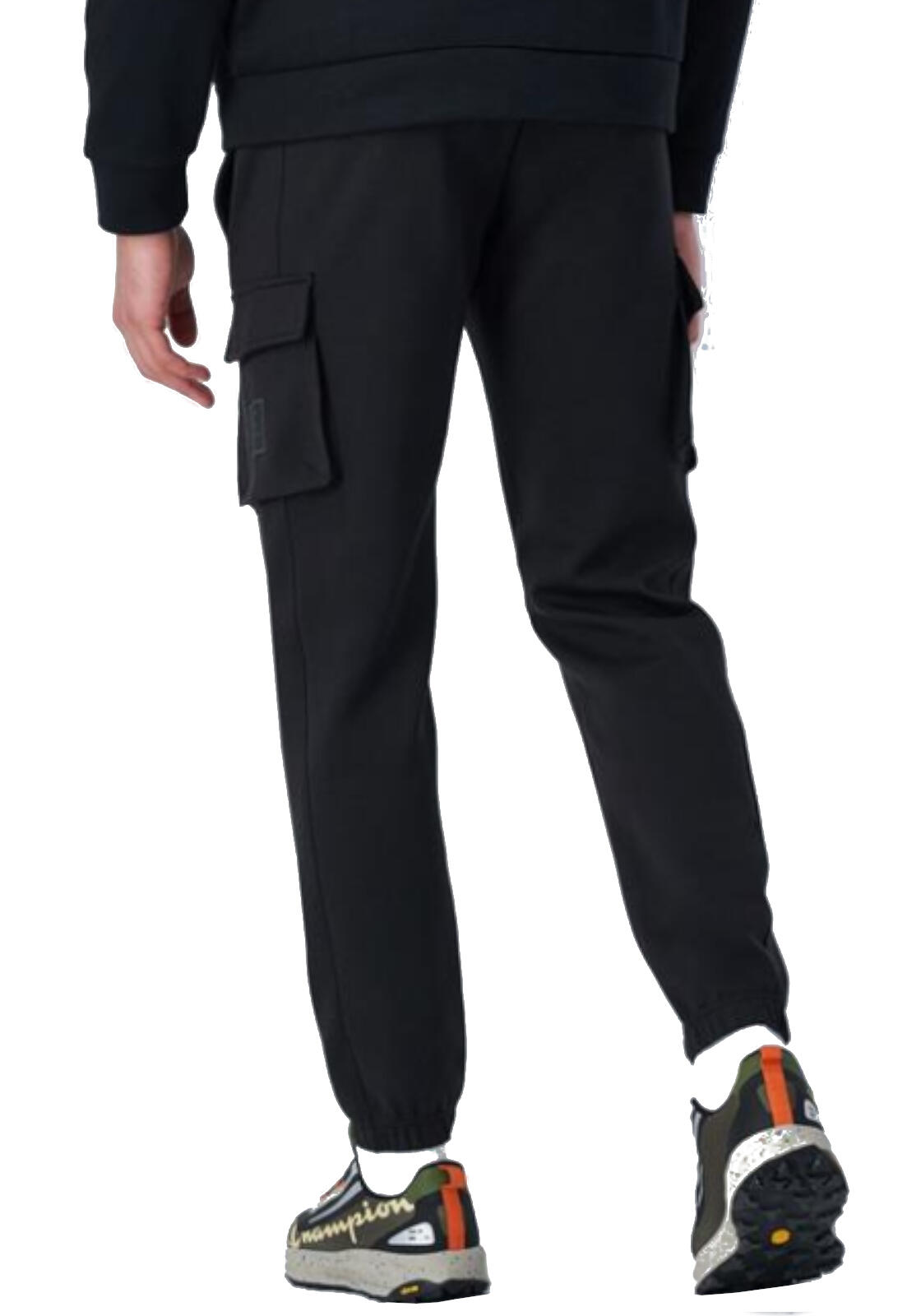Pantaloni da uomo Champion Elastic neri. 2/2