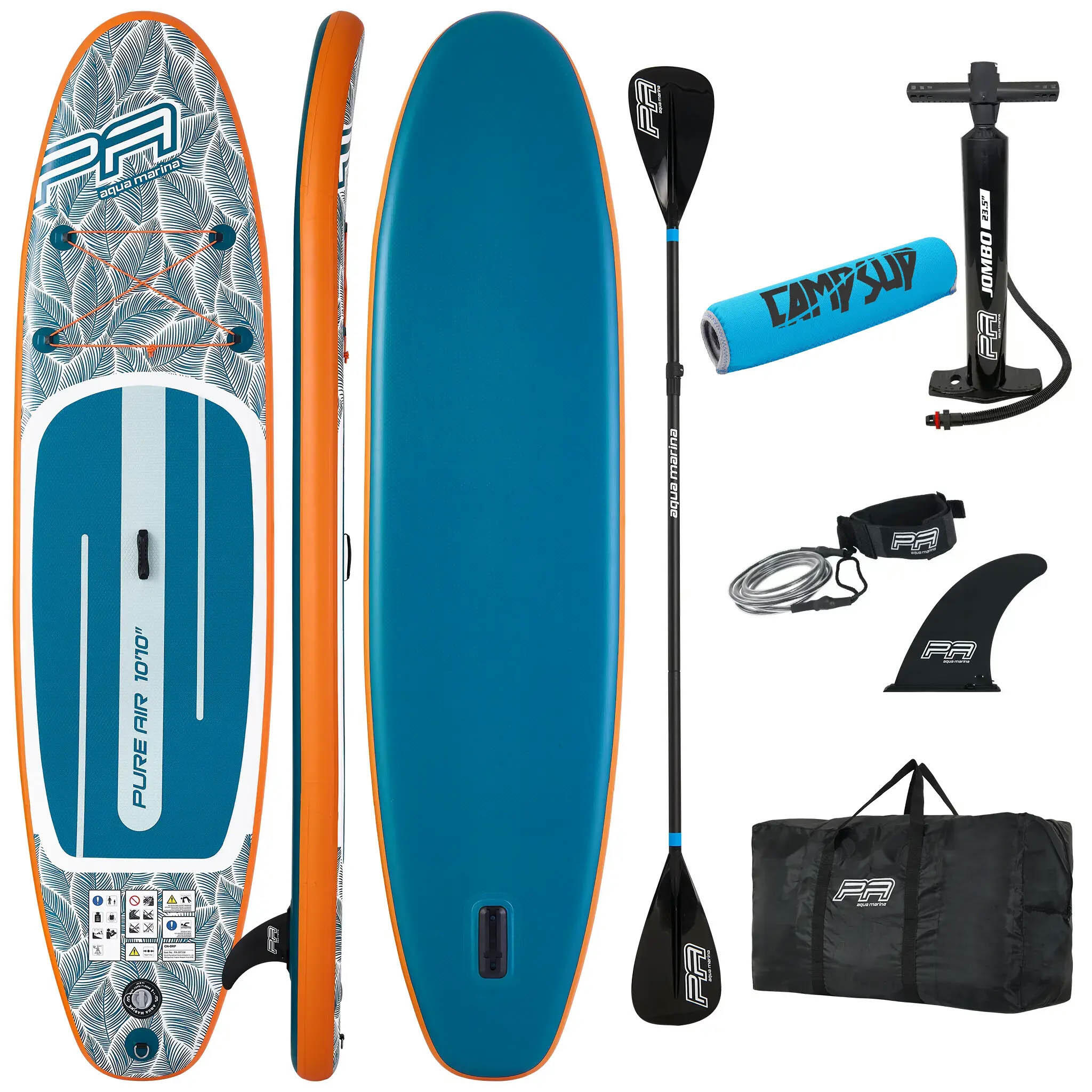 AQUA MARINA Nafukovací SUP prkno Pure Air Tropic 330 cm Minicombo + BOJKA