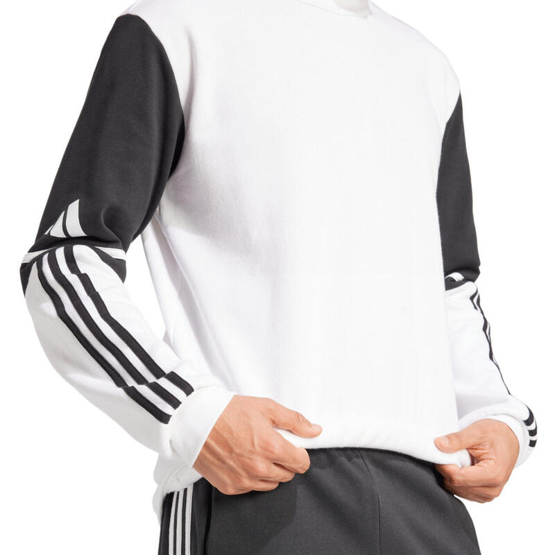 Pulover adidas alb, croială regulară