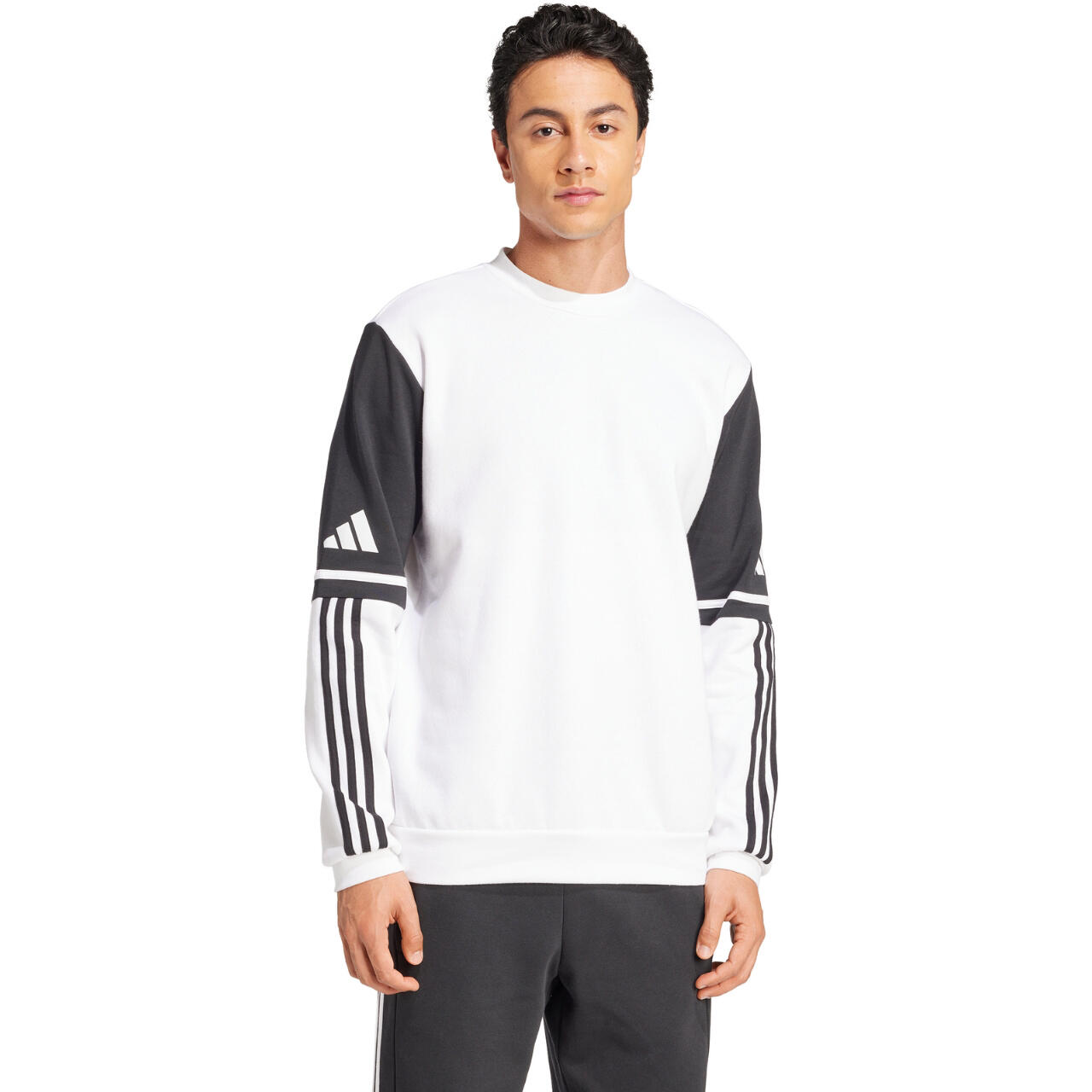 Felpa adidas bianca vestibilità regolare 4/7
