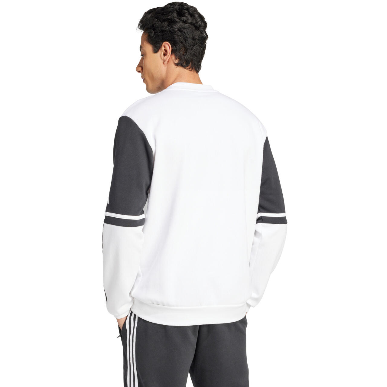 Felpa girocollo uomo fleece) adidas bianco