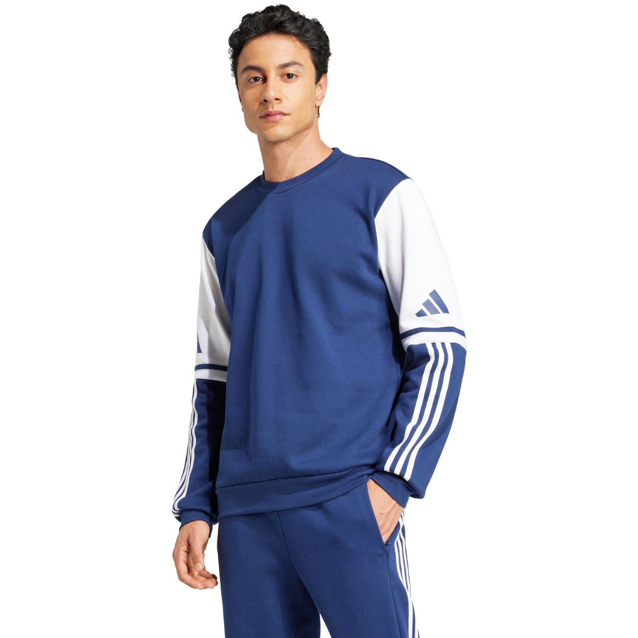 Felpa adidas Blu Navy Vestibilità Confortevole 4/7