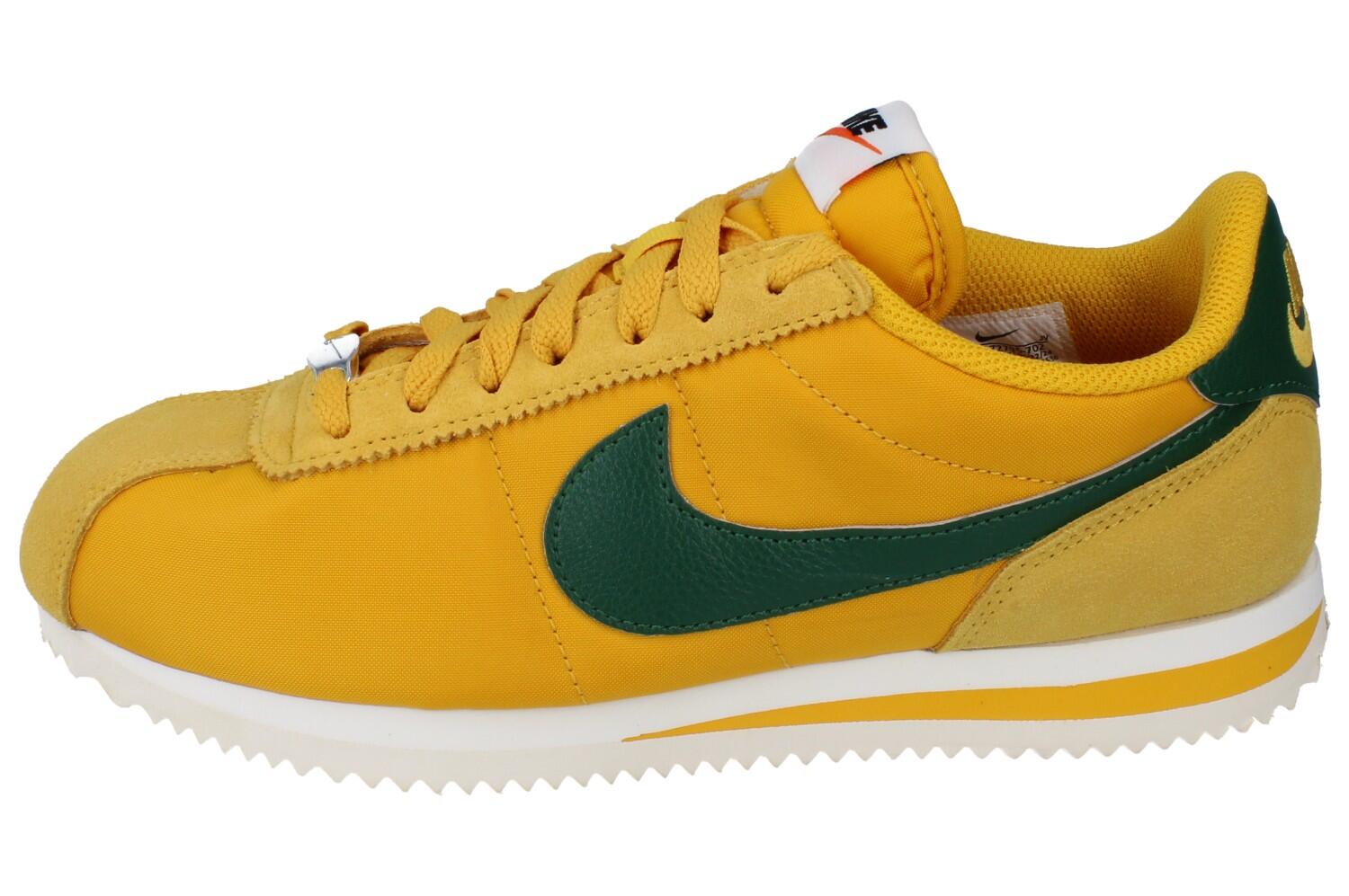 Nike Cortez Textile Yellow Ochre Gorge Green (Donna) 6/6