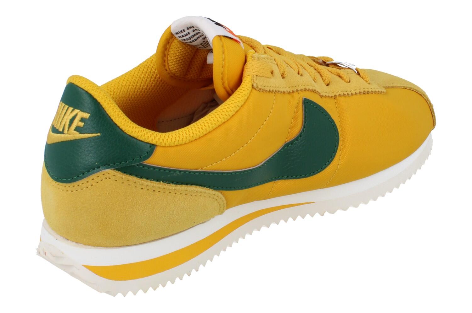 Nike Cortez Textile Yellow Ochre Gorge Green (Donna) 3/6