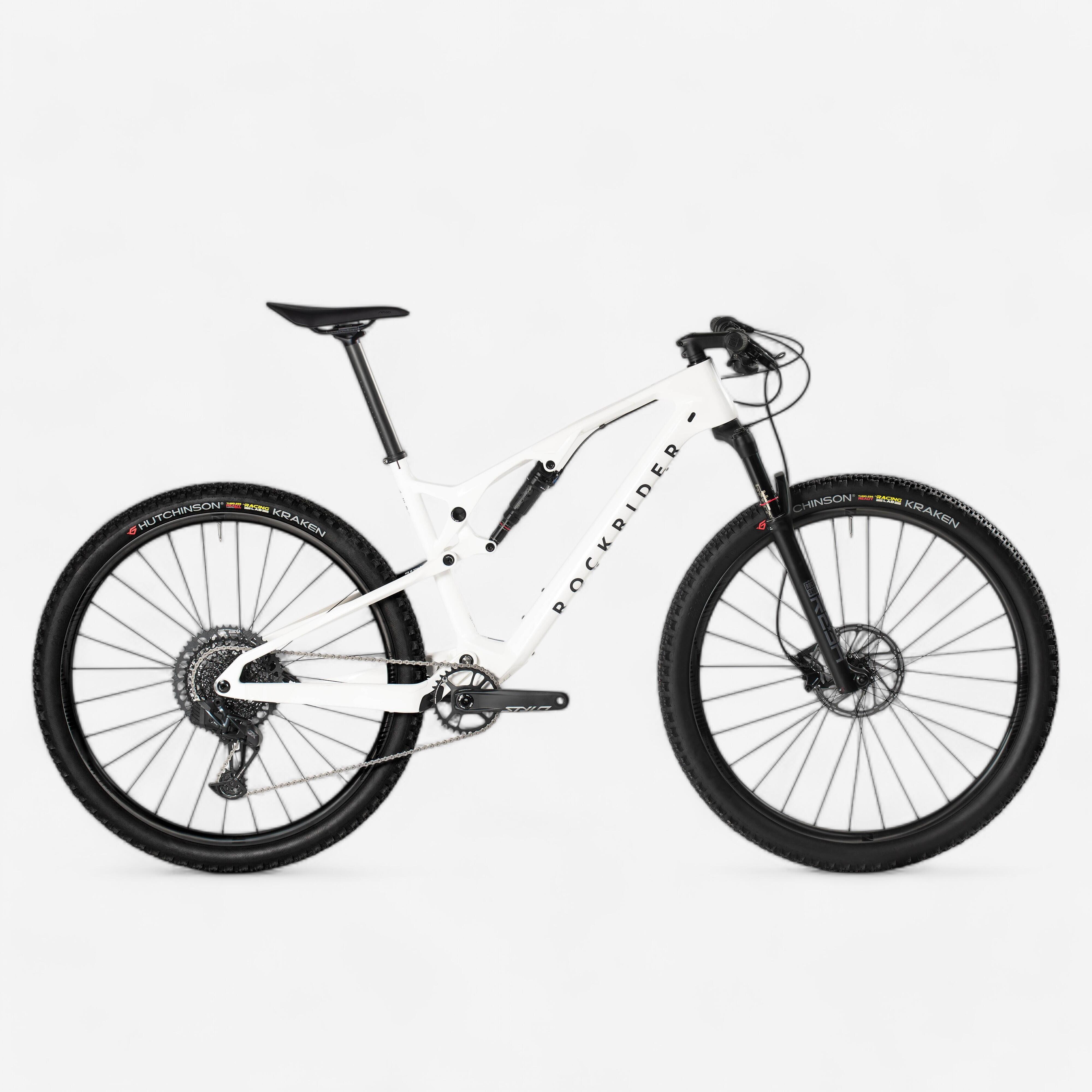 Rockrider - Seconde Vie - Velo Vtt Cross Country Race 900s Gx Axs, Roues... - Excellent - Vélo Tout Terrain - Blanc|incolore|noir - Xl - 185-200cm - Decathlon